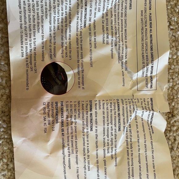 Shiatsu Kneading Massage Pillow - Picture 8 of 12